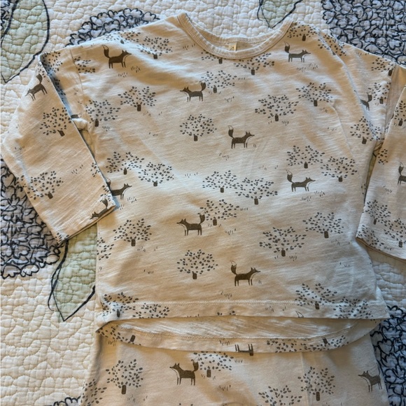 Rylee + Cru Long Sleeve Tee With Slouch Pants Set | Fox Forest - Picture 5 of 8